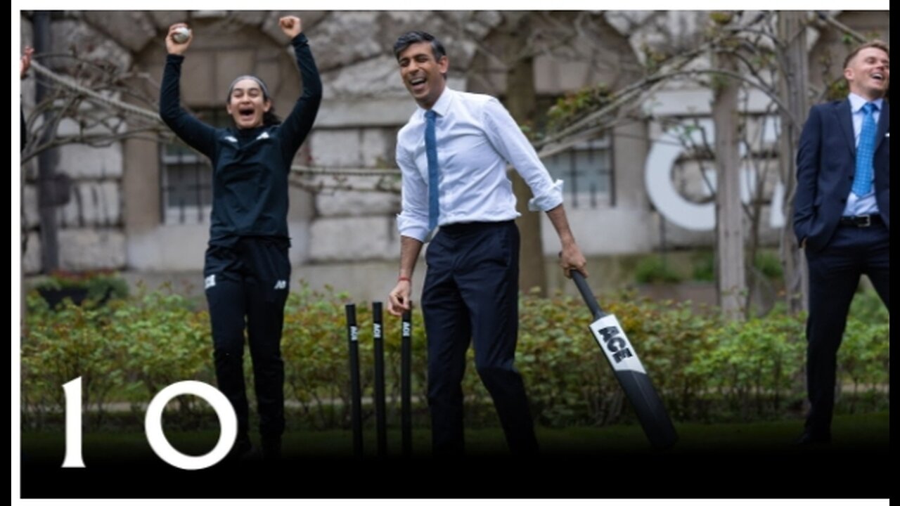 England Cricket Team vs Rishi Sunak at 10 Downing Street