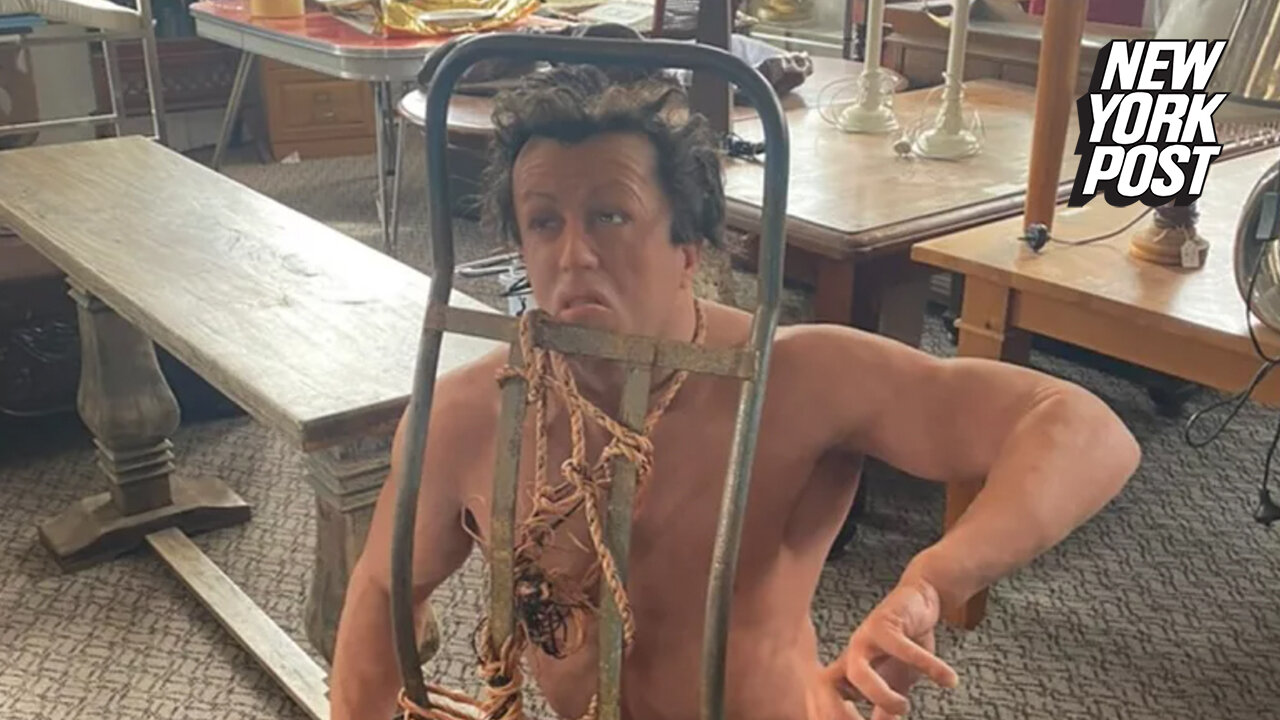 Bizarre Sylvester Stallone prop found in antique store: "Latex nightmare"