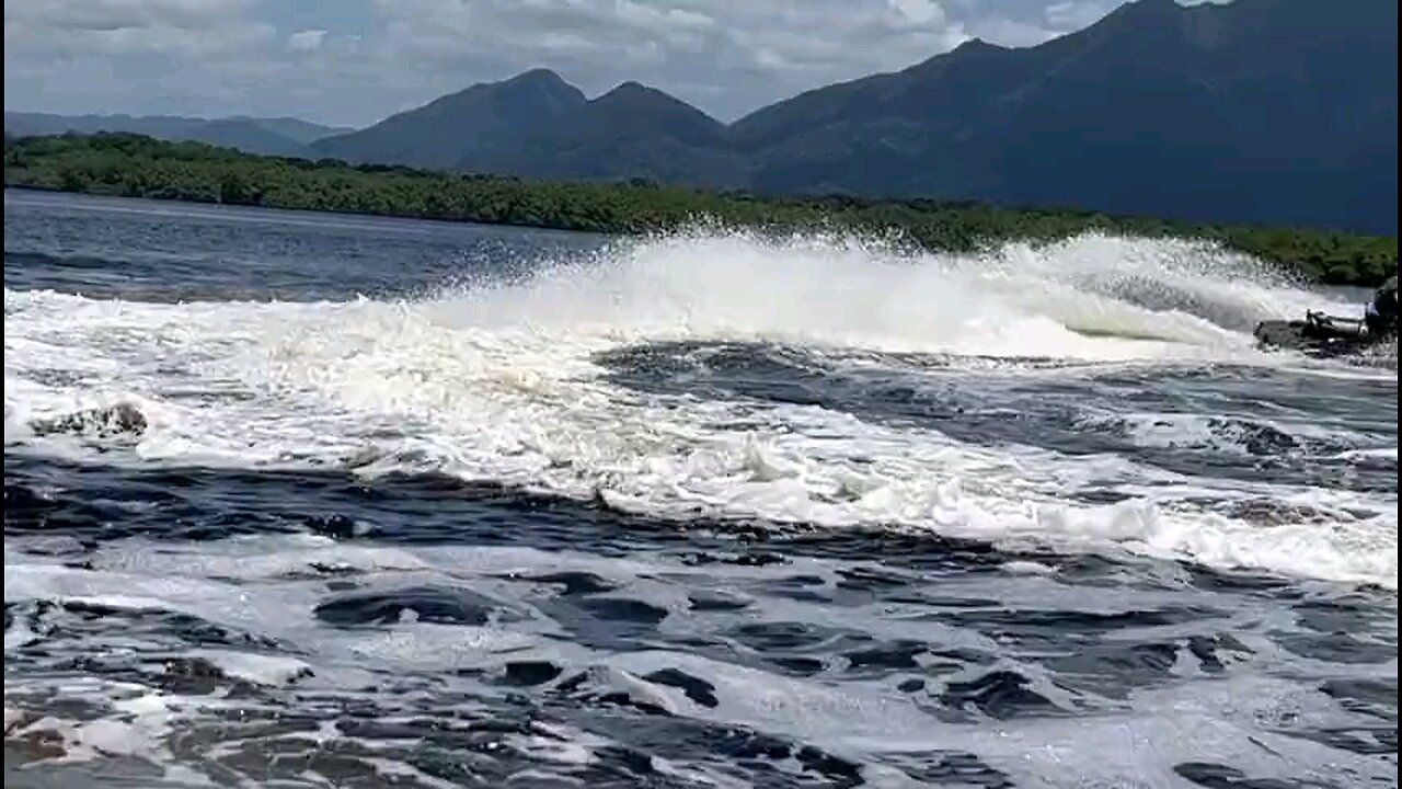 Ex presidente Bolsonaro em Cananeia/SP.