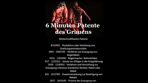 PATENTE DES GRAUENS - PATENTE DER KABALE - das pure böse und satanische hat Patente