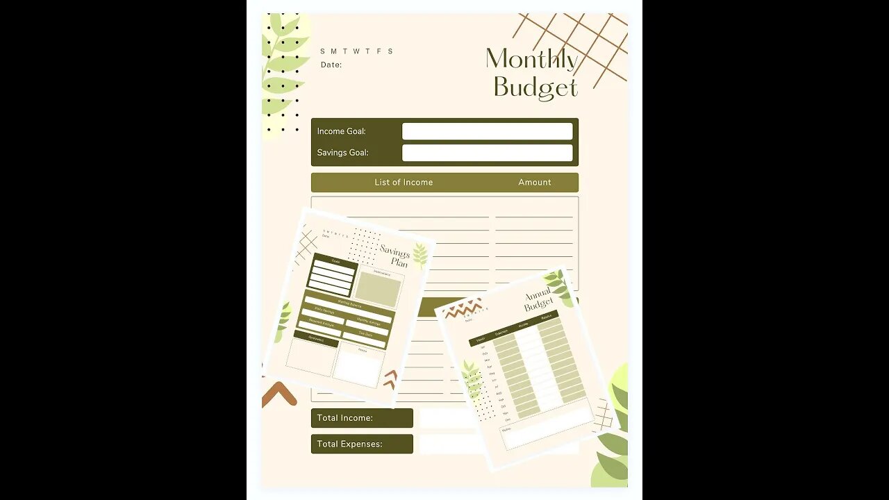 Monthly Budget Planning Template