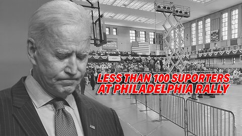 LOW TURNOUT: JOE BIDEN'S PHILADELPHIA RALLY DRAWS LESS THAN 100 SUPPORTERS