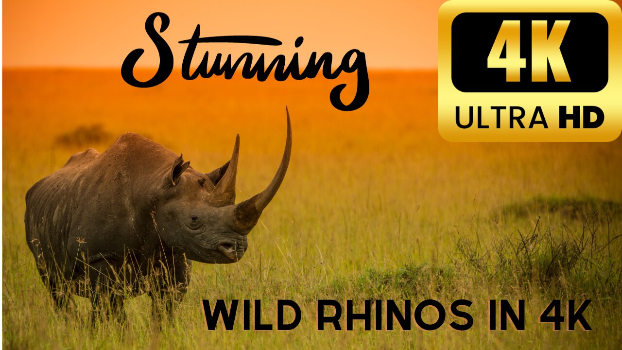 Wild Rhinos in Ultra HD: A Nature Spectacle