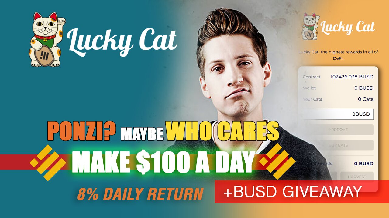 LUCKY CAT Crypto | Make $100 A DAY | + FREE BUSD GIVEAWAY