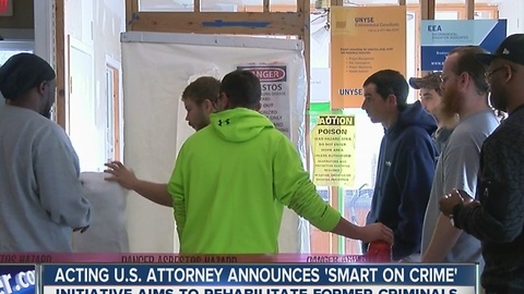 Acting U.S. Attorney James P. Kennedy announced a new 'Smart on Crime' initiative