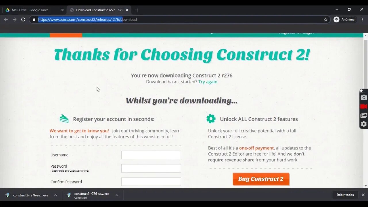 Como instalar o Construct 2? | Aprenda de maneira fácil a baixar e instalar o Construct!