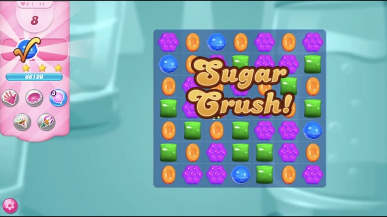 Candy Crush Saga | Level 11 | NO BOOSTERS | 3 STARS | PASSED ON FIRST TRY! | 139060 🦄