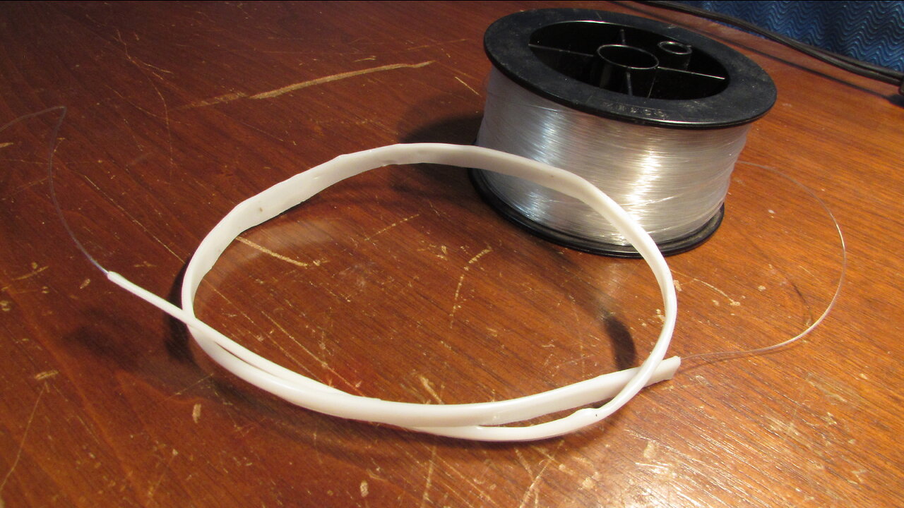 Fishing line housing for homemade prosthetics