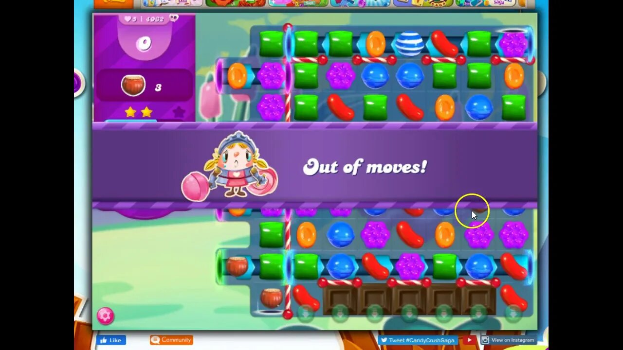 Candy Crush Level 4062 Talkthrough, 29 Moves 0 Boosters