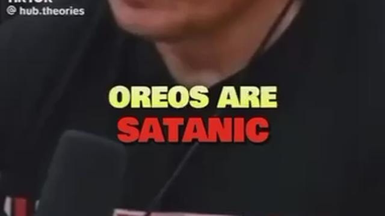 Elon talking about SATANIC SYMBOLS ON OREO COOKIES