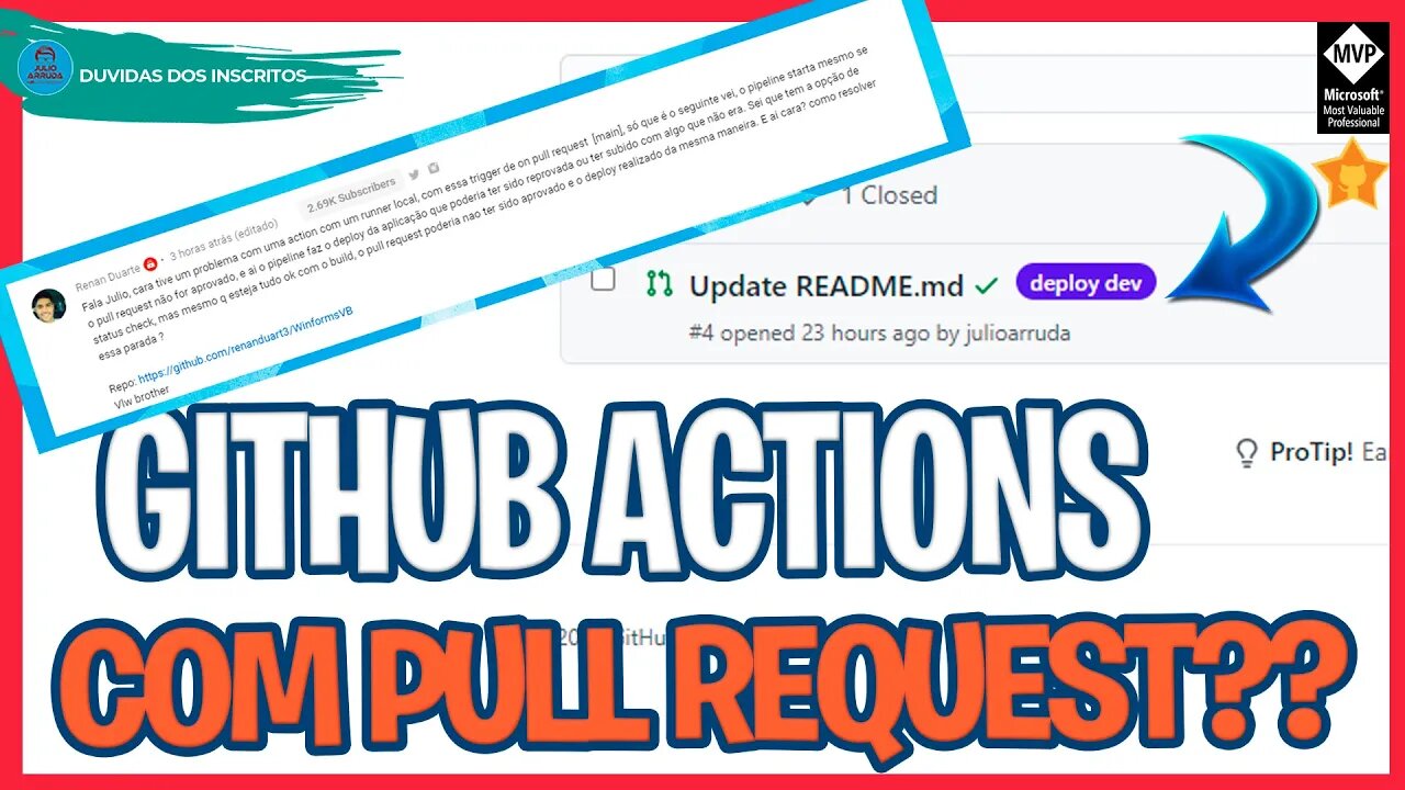 DEPLOY VIA PULL REQUEST COM @GitHub ACTIONS COM LABELS?? | DÚVIDAS DOS INSCRITOS