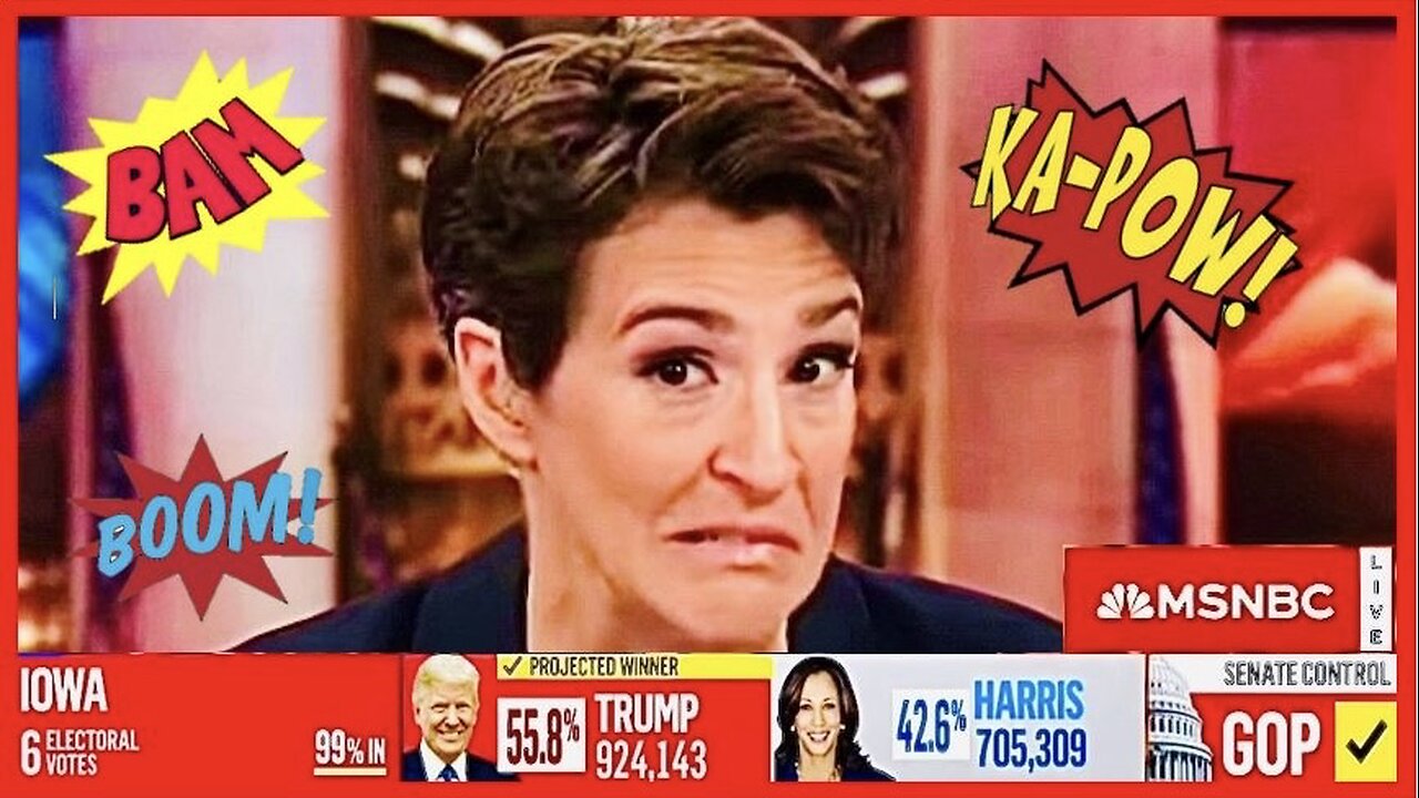 Watch Rachel Maddow AGAIN get that STUPID SMIRK Wiped off of Her Face (2024 Election version)