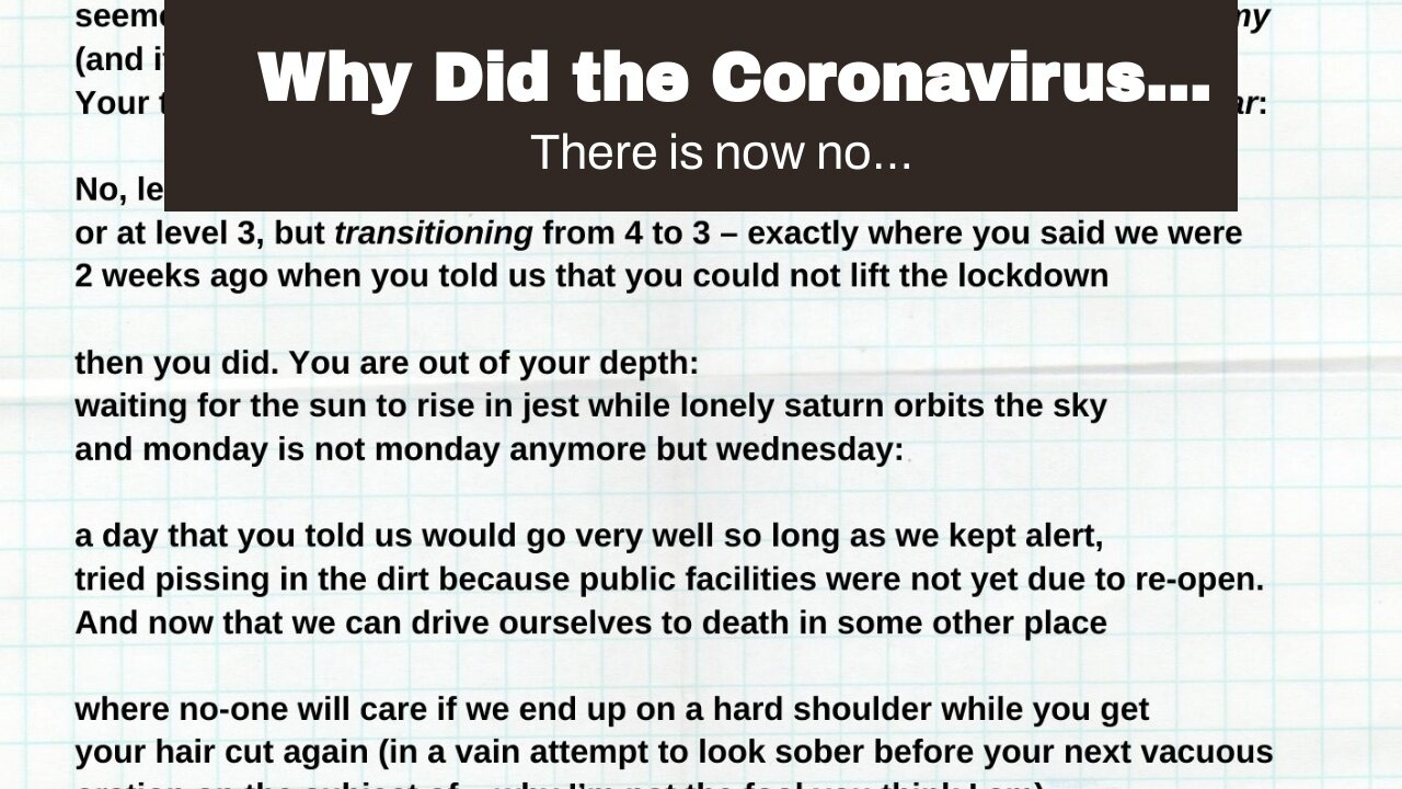 Why Did the Coronavirus Suddenly Cause Thousands of Deaths in Spring 2020 When it Had Been Hang...