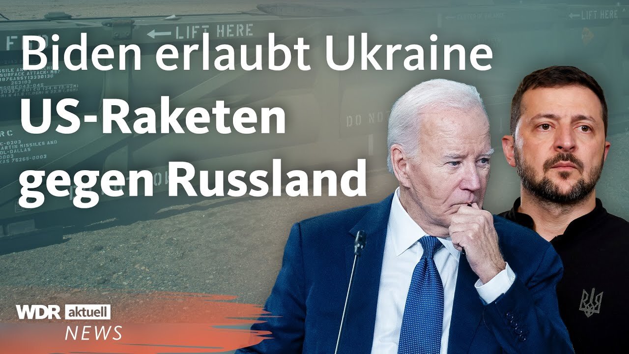 Krieg in der Ukraine: Joe Biden erlaubt Einsatz von weitreichenden Raketen | Aktuelle Stunde