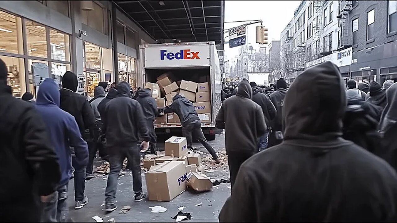 Thieves Loot Fedex Trucks… As NYC Falls Apart