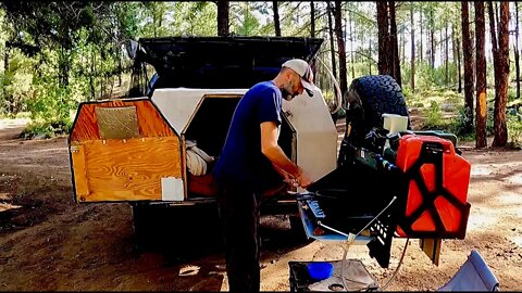 Arizona River Riparian Truck Camping w/ Awesome Bird Noises - Sierra Is Having A Blast!