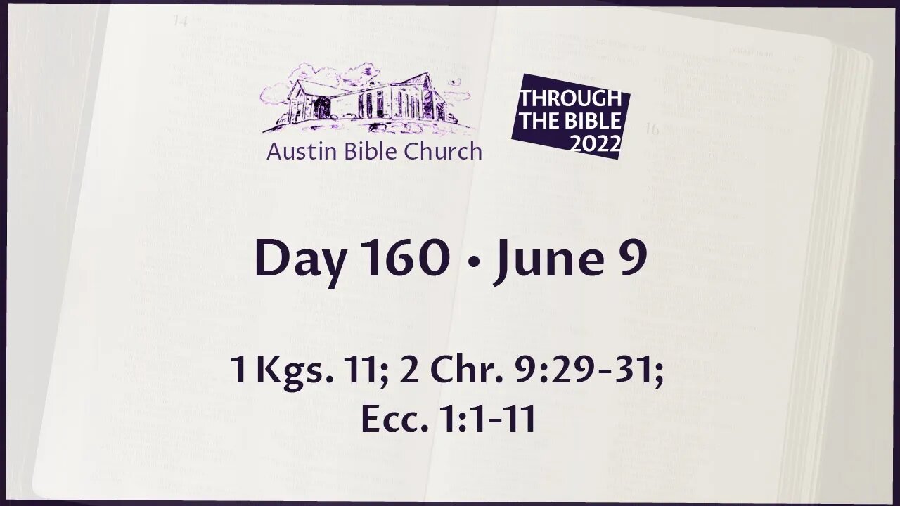 Through the Bible 2022 (Day 160)