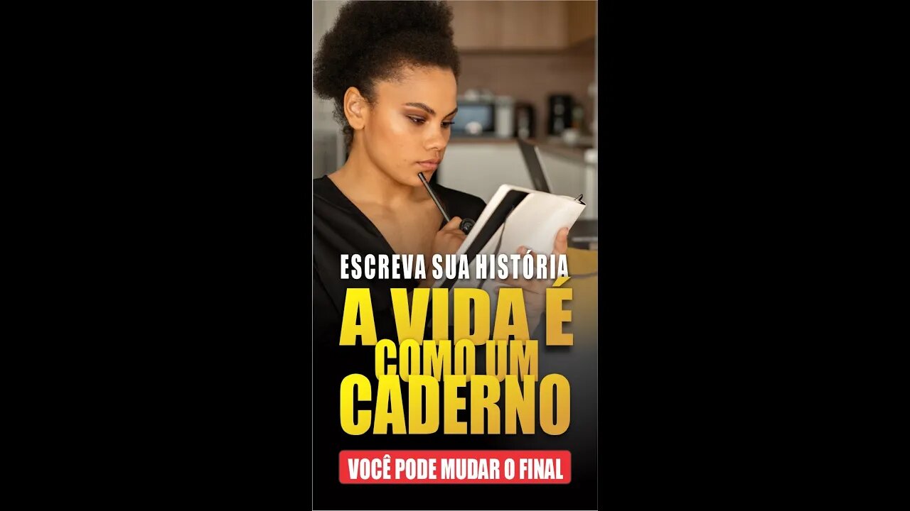 A vida é como um caderno