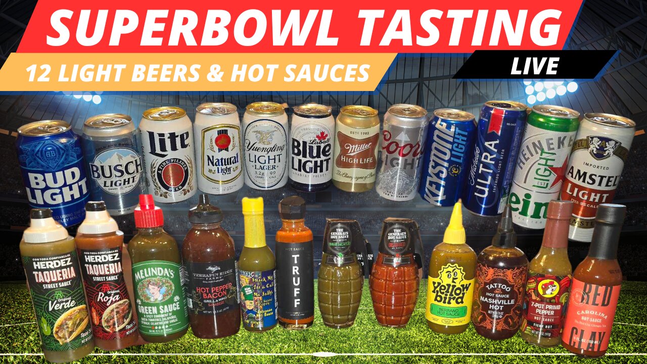 Super Bowl 2024 Kickoff: Blind Beer Tasting & Hot Sauce Review