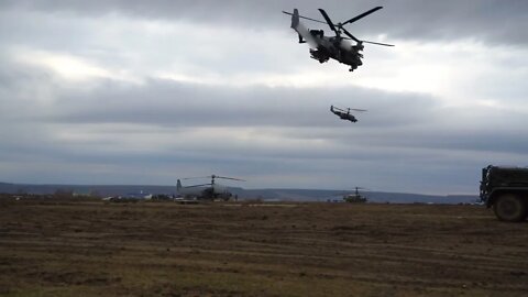 Russian Ka-52 Attack Helicopters Combat Footage