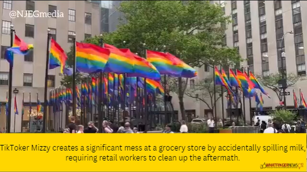 The Rockefeller Center swapped out all 193 world flags surrounding the building with a Pride flag.