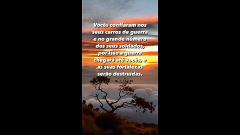 Nossa confiança tem que estar em Deus e só ! - Our trust has to be in God and that alone!!