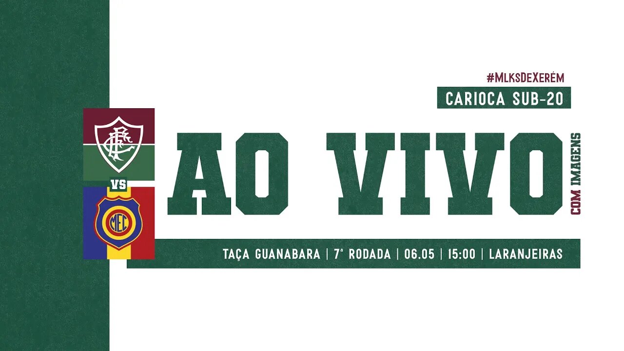 AO VIVO - FLUMINENSE X MADUREIRA | TAÇA GUANABARA SUB-20