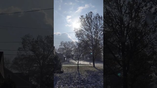 Snowing Yet sunny COOL!!