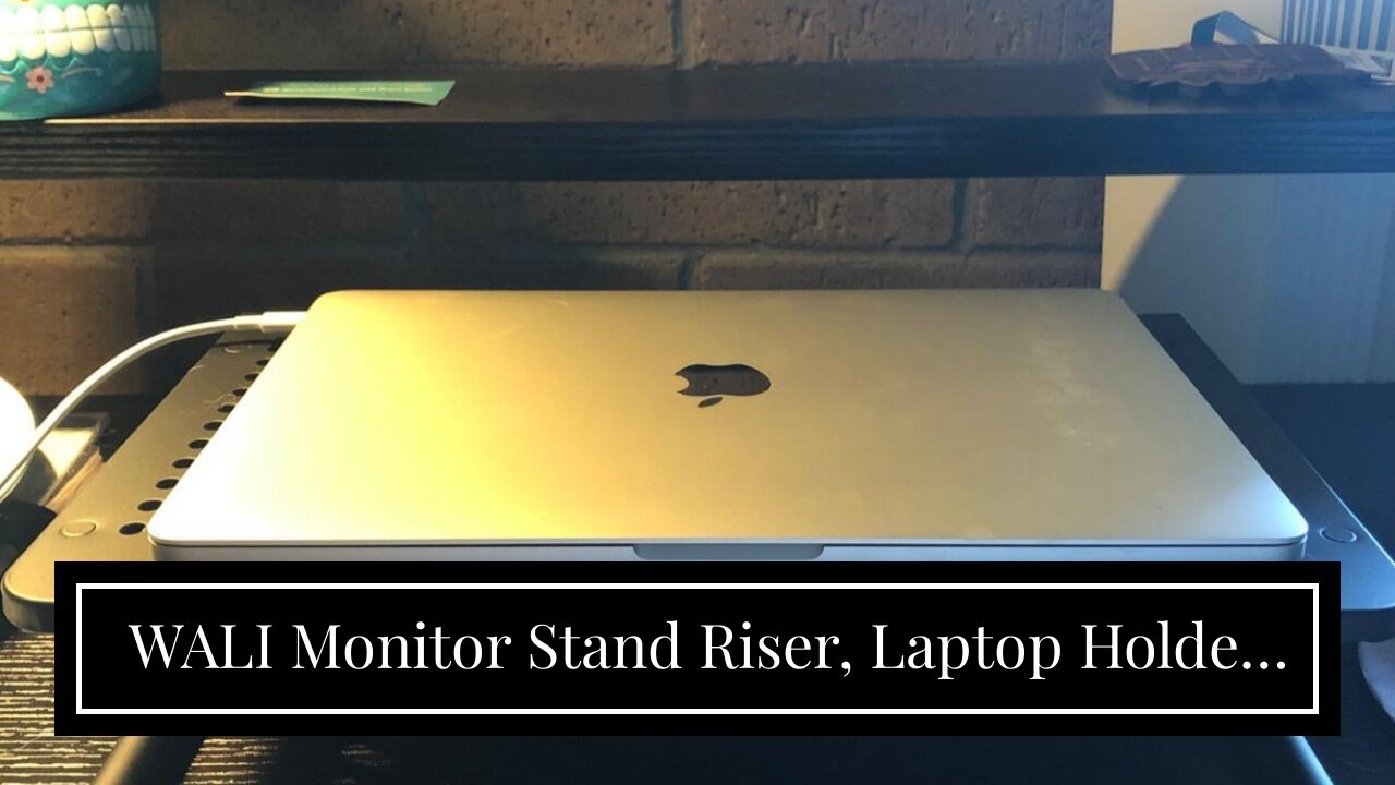 WALI Monitor Stand Riser, Laptop Holder Printer Riser Desk Accessories, Vented Metal Platform a...