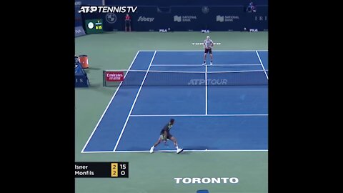 Gael Monfils INSANE Trickshot Winner