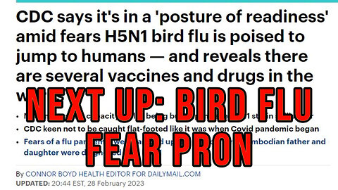 2023 Psyop Attempt: Bird Flu! (Vaccines Already Available!) + Excess Mortality Concerns