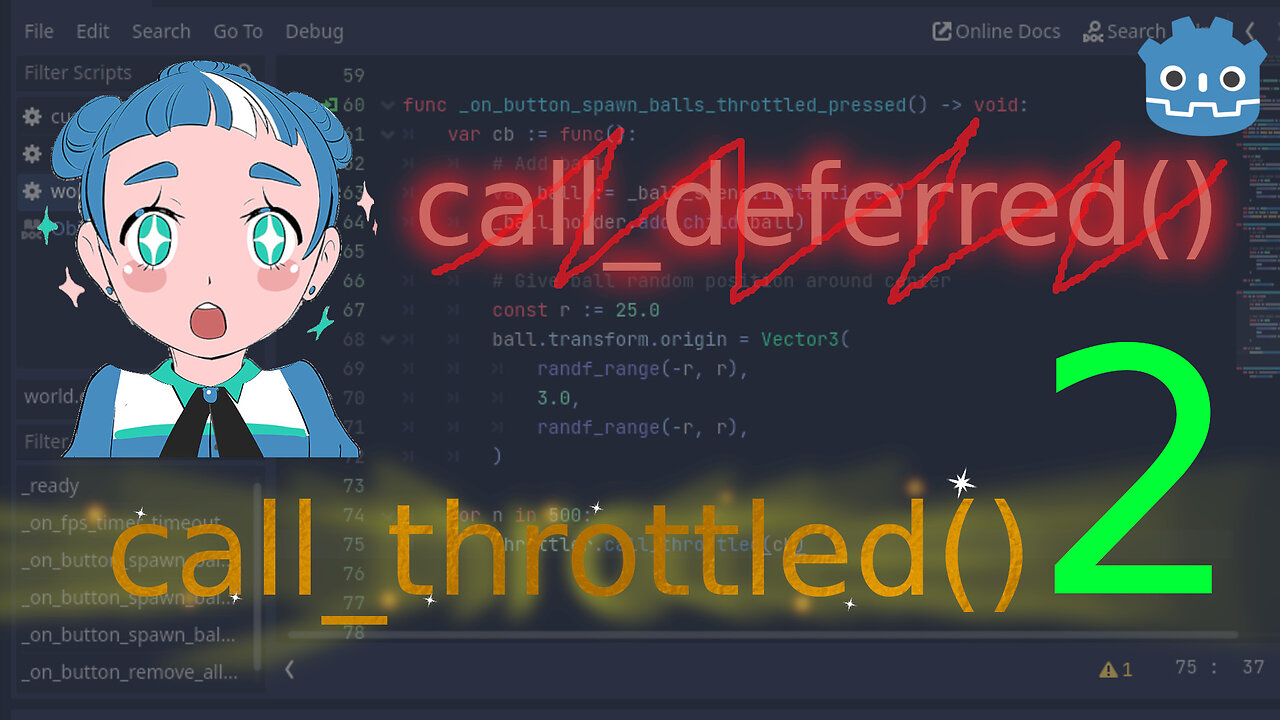 Godot replace call_deferred with call_throttled 2