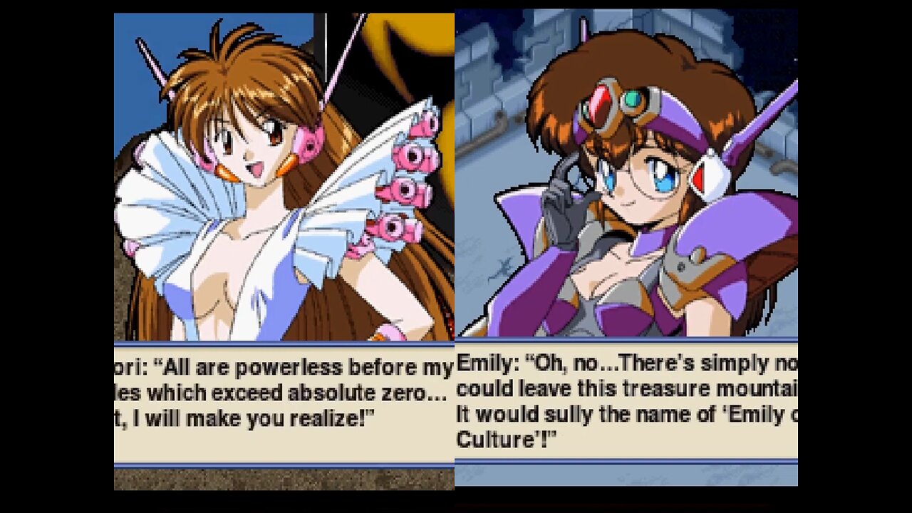 Lets play Galaxy Fraulein Yuna: Final Edition English (PS1) P13 Don't remember the girl on the left.