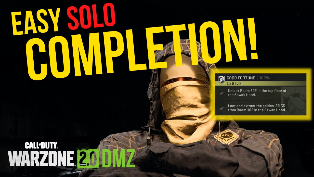 EASY SOLO Good Fortune Mission Completion for Legion | Call of Duty Warzone 2.0 DMZ