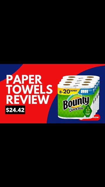 Bounty Quick Size Paper Towels Review
