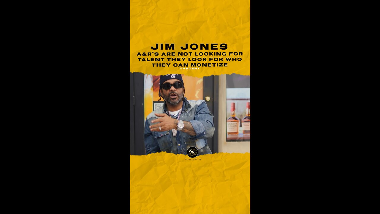 #jimjones A&r’s are not looking for talent they look for who they can monetize. 🎥 @bagfuel