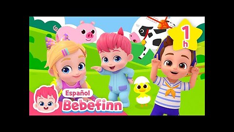 🐷🦁Baile de los Animales y más Canciones Infantiles | como los animalitos | Bebefinn en español