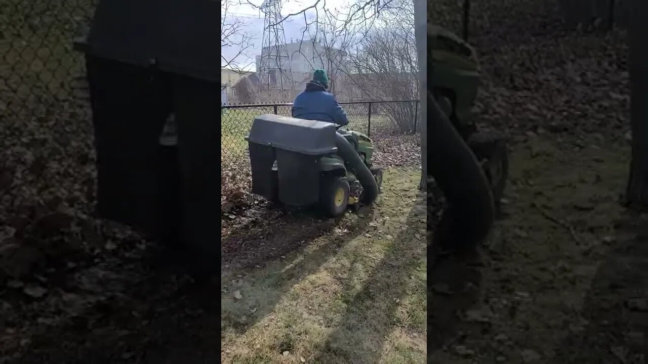Fall clean up With JOHN DEERE POWER