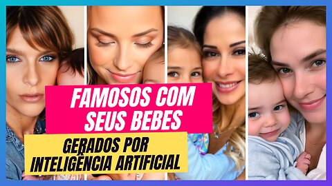 FAMOSOS MOSTRAM COMO SERIAM OS FILHOS COM INTELIGÊNCIA ARTIFICIAL
