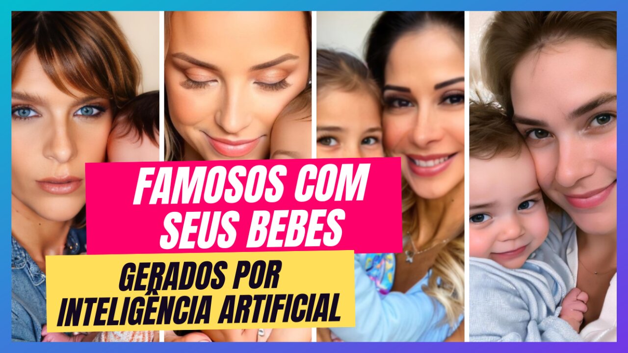 FAMOSOS MOSTRAM COMO SERIAM OS FILHOS COM INTELIGÊNCIA ARTIFICIAL