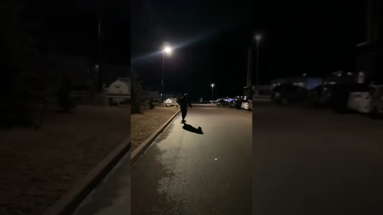 Practicing long boarding for summer