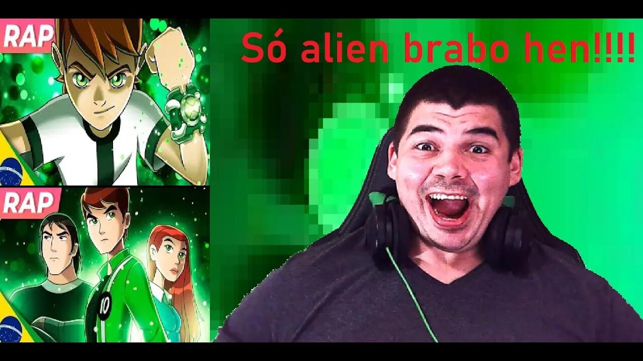 React 2 em 1 Rap do Ben 10 Clássico e Força Alienígena - IRON MASTER - Melhor do mundo