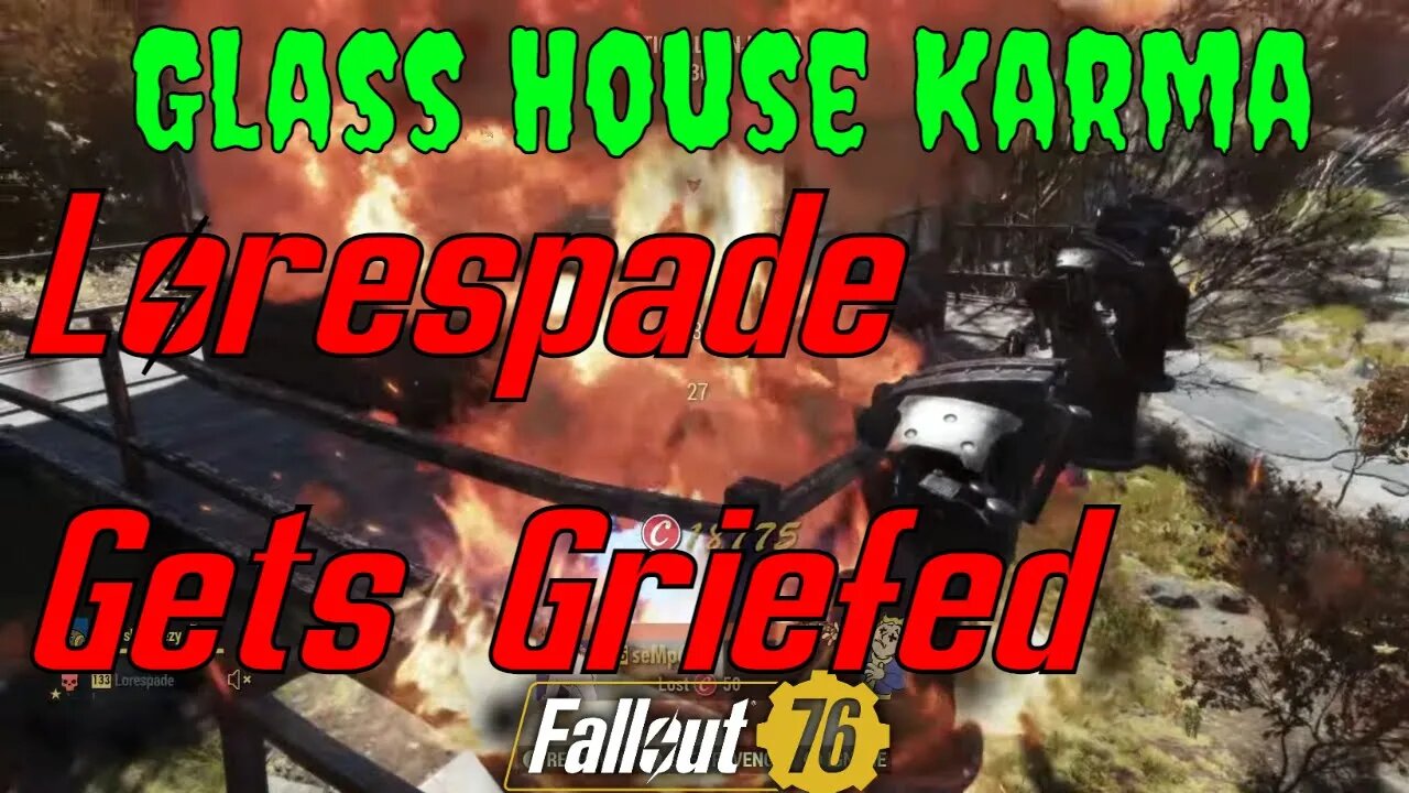 Does Fallout 76 Have A Karma System? Lorespade's New Camp Gets Griefed