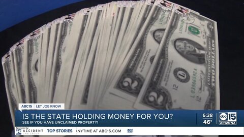 Is the state holding money for you?