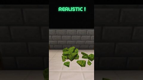Minecraft Reality Vs Realistic - Melon 🍉 #minecraft #minecraftshorts #minecraftrealistic #shorts