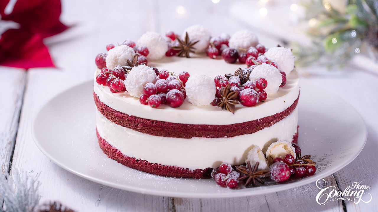 Red Velvet White Chocolate Cheesecake