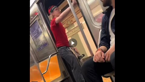 Guy tries to hold NYC subway door, train operator is having none of it.