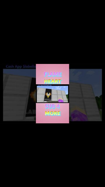 Minecraft: Flaming Heart Banner