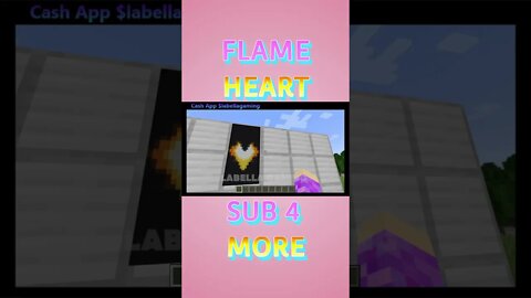 Minecraft: Flaming Heart Banner