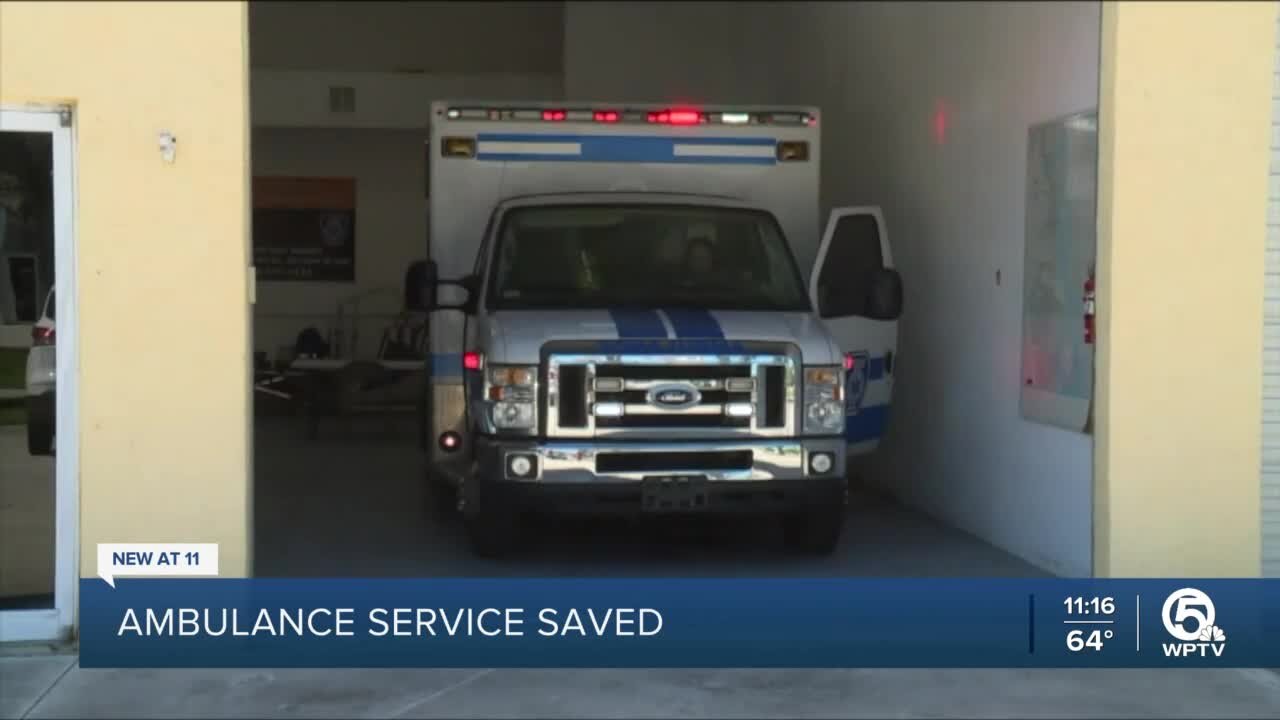 Free ambulance service receives donation to avoid closing permanently